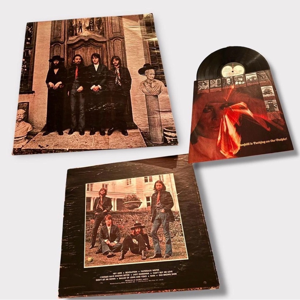 Vintage Beatles Vinyl And Magazine